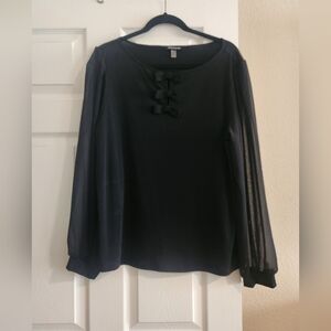 Cable & Gauge Elegant Black Women's Top